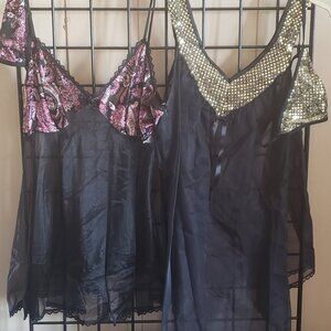 TWO - 2PC SHEER BABY DOLLS WITH MATCHING PANTIES